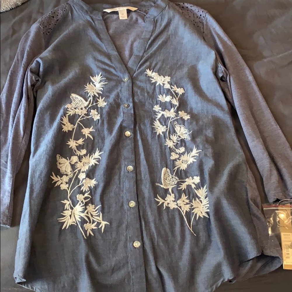 LC long blue top